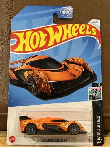 Hot Wheels Mclaren Solus GT Orange 70 250 2024 HW Modified 6 10 New