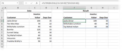 Filter Function In Excel How To Examples