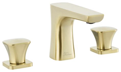 Monaco 8 In Widespread 2 Handle Bathroom Faucet Brushed Gold