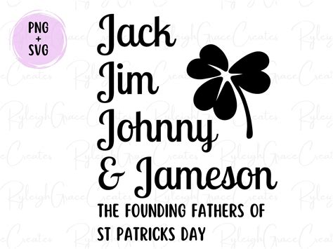 Jack Jim Johnny And Jameson Svgst Pattys Day Svg St Patricks Day Svg