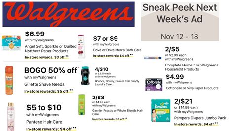 Free Oral Care Cheap Shampoo Walgreens Weekly Ad Preview 11 12 11