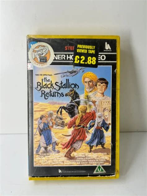 THE BLACK STALLION Returns Big Box VHS Video Cassette Tape 24 99