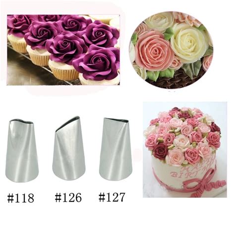 Pcs Plastic Rose Flower Cake Fondant Icing Tools Mould Sugarcraft Dec