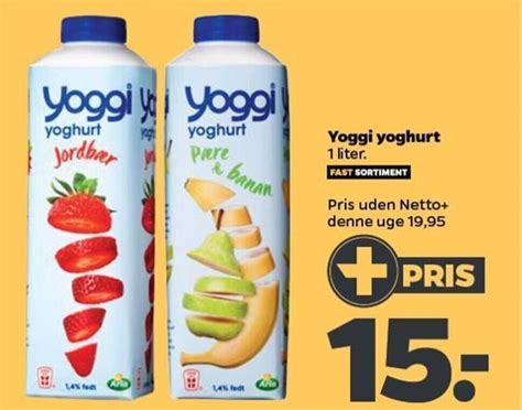 Yoggi Yoghurt Liter Tilbud Hos Netto