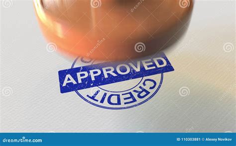 Credit Approved Word Stamp Cartoon Vector 87577811