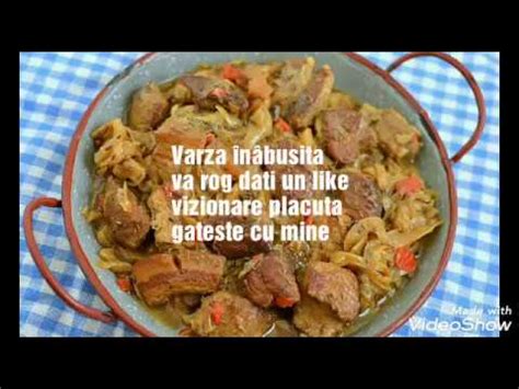 Varza Inabusita Cu Carne De Porc YouTube