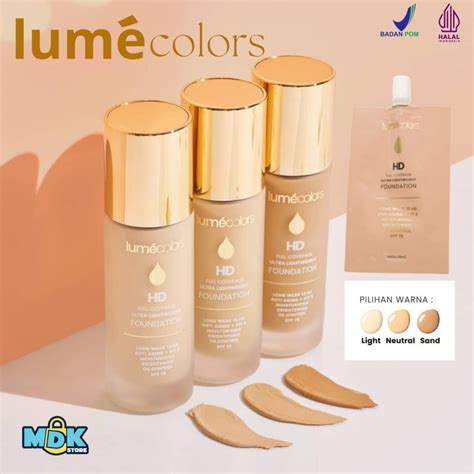 Jual Lumecolors Foundation Light Neutral Sand Hd Full Coverage Ultra