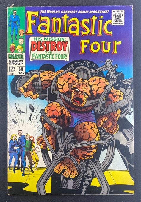 Fantastic Four 1961 68 FN 6 5 Jack Kirby Mad Thinker