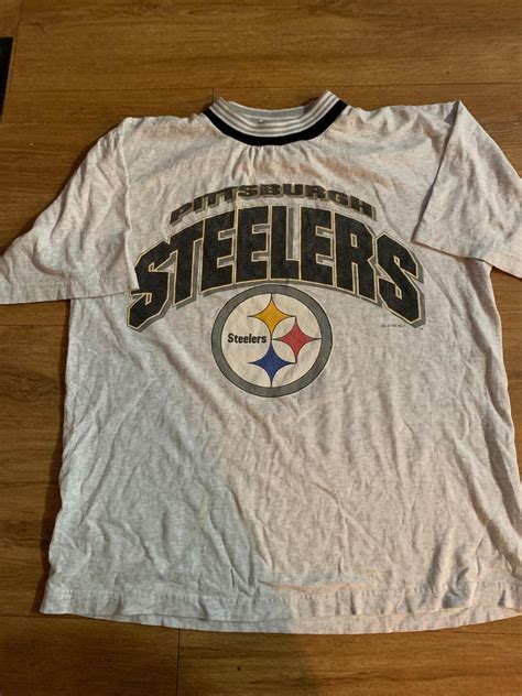Vintage Pittsburg Steelers T Shirt Size Medium 1990s 80s Etsy