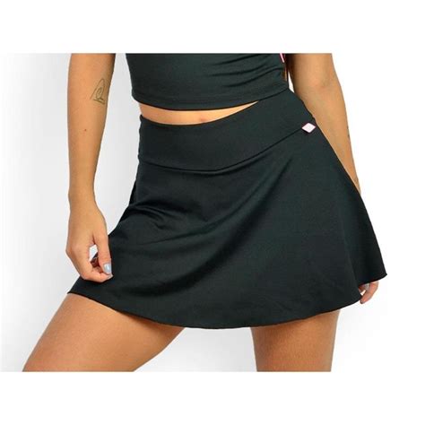 Short Saia Lavicta Fitness Cintura Alta Feminino Escorrega o Preço