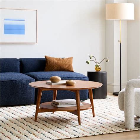 Mid Century Round Coffee Table 36 48 West Elm