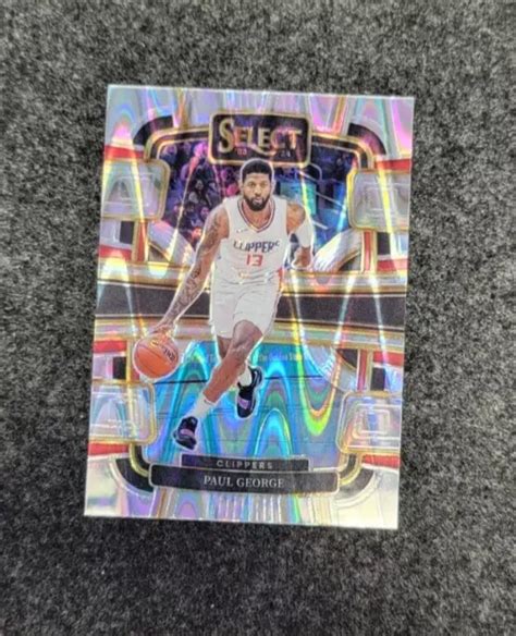 2023 24 Panini Select Basketball Paul George Concourse Tectonic Prizm