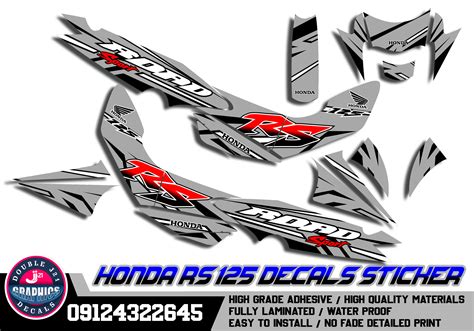 Honda RS 125 Full Body Decals Ubicaciondepersonas Cdmx Gob Mx