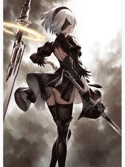 Lámina metálica Sexy YoRHa 2B Lascivo Muslos Thicc Ass Butt Nier