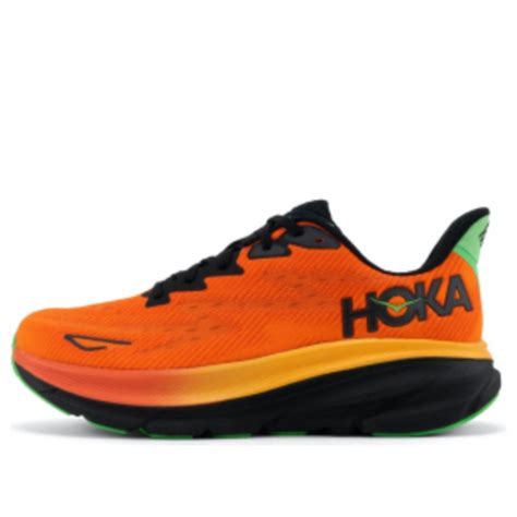 Hoka One One Clifton 9 Flame Vibrant Orange 1127895 Fvor Kicks Crew