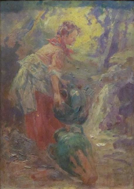 Vicente García De Paredes The Water Carrier 1920 Mutualart