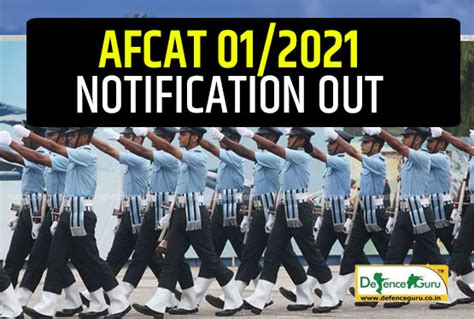 AFCAT 01 2021 Notification Out Registration Open 1 Dec 2020