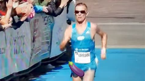 Marathon Runner Goes Balls Out During Race In Slovakia