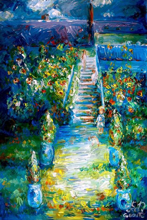 Claude Monet The Artist S Garden At Vetheuil By Keltu Monet