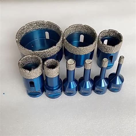 M14 Vacuum Brazed Diamond Core Bit In Set 35 50 68mm With Plastic