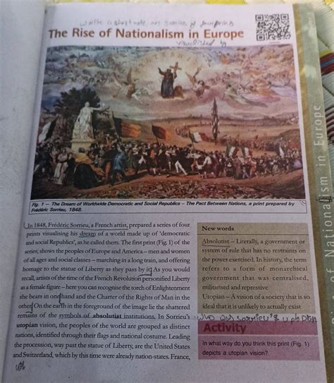 The Rise of Nationalism in EuropeIn 1848, Frédéric Sorrieu, a French art..