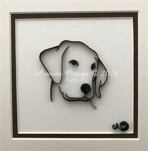 Collection Dogs On Behance Quilled Paper Art Origami And Quilling