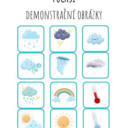 Počasí demonstrační obrázky - Přírodověda | UčiteléUčitelům.cz