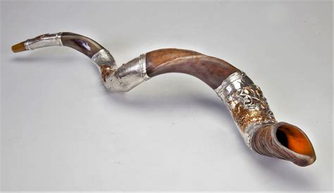 925 Sterling Silver Plated Yemenite Kudu Shofar By Shofarot Israel