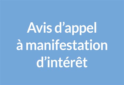 Avis D Appel Manifestation D Int R T Bourbonne