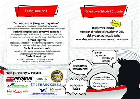 ZAWÓD PRZYSZŁOŚCI Technik logistyk Technik eksploatacji portów i