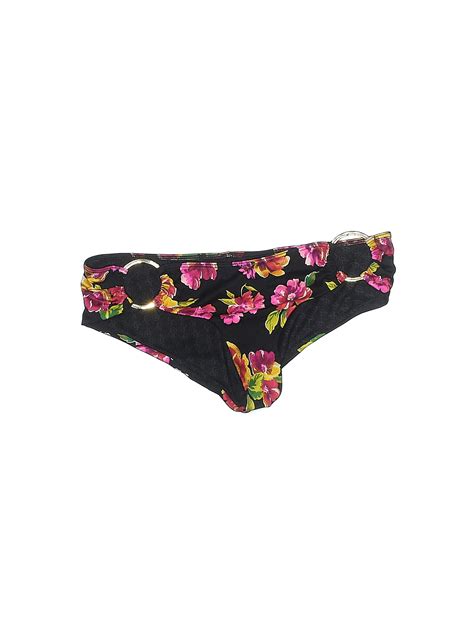 Victorias Secret Floral Black Swimsuit Bottoms Size S 68 Off Thredup