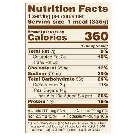 Marie Callenders Beef And Broccoli Tender Ginger Bowl Nutrition Facts