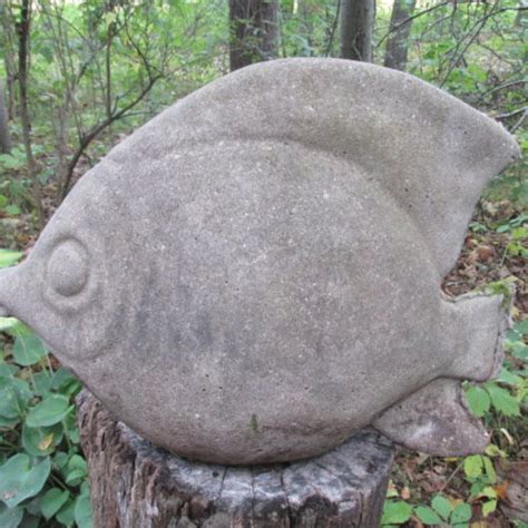 Large Fish Statue Garden Etsy