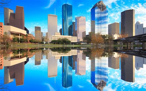 Houston Skyline HD Wallpaper