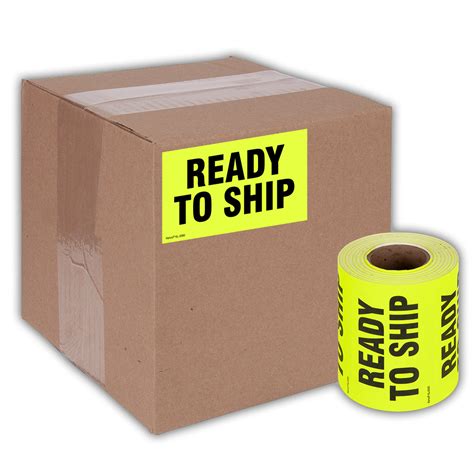 Ready To Ship Fluorescent Shipping Label Stickers