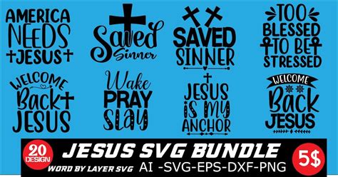 Jesus Svg Bundle Bundle · Creative Fabrica