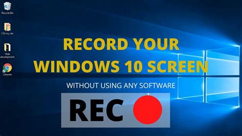 How To Screen Record In Windows 10 Free Built In Screen Recorder