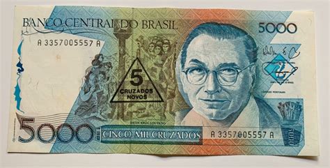 Billete BRASIL 5000 Cruzeiros 1989 EBC Numisfera