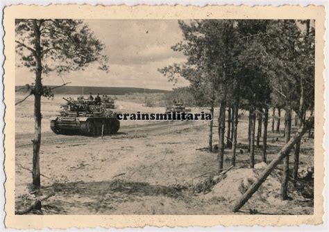 Orig Foto Vormarsch Panzer III Ausf J Lang Tank In Russland Postimages