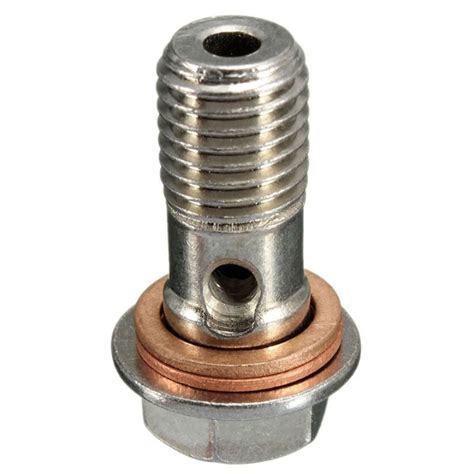 Motorcycle Stainless M10 X 125 Banjo Bolts Brake Master Cylinder Screw