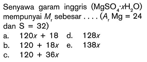 Kumpulan Contoh Soal Massa Atom Relatif Ar Dan Massa Molekul Relatif Mr Kimia Kelas 10