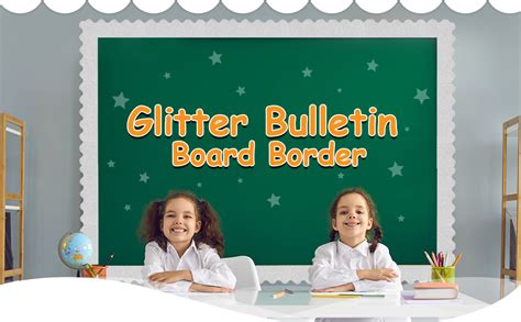 Amazon Durony Feet Bulletin Board Borders Glitter Borders