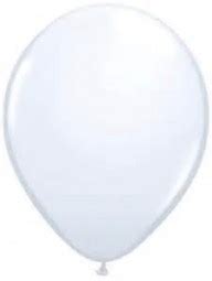 WHITE PLAIN LATEX BALLOON