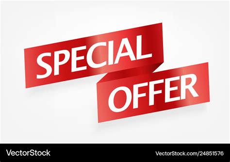 Special offer advertising banner clipart Vector Image