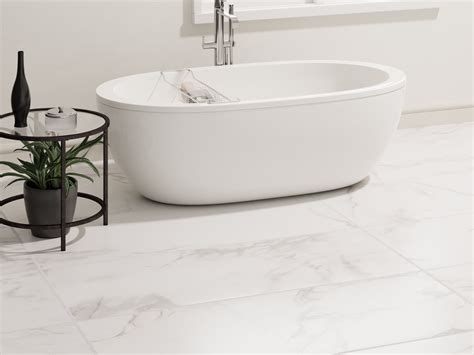 Andover White Polished Porcelain Tile Floor And Decor