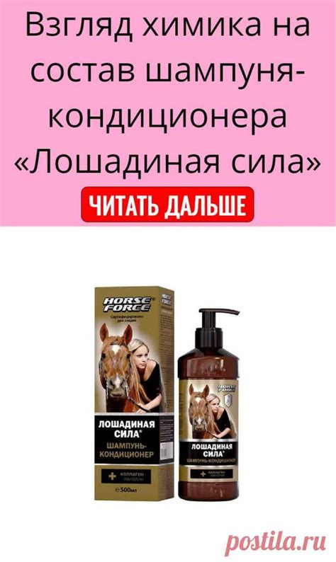 Взгляд химика на состав шампуня-кондиционера «Лошадиная сила ...