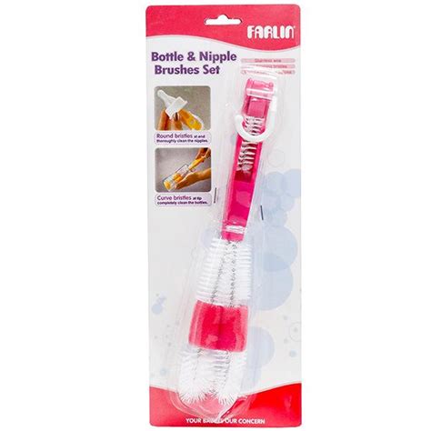 Buy Farlin Bottle Nipple Brush Set Pink Bf In Wholesale Price