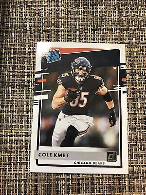 Donruss Cole Kmet Rated Rookie Chicago Bears Notre Dame Rc Ebay