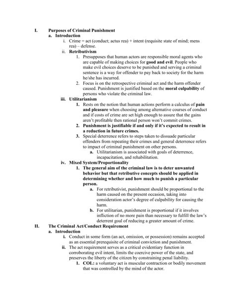 Criminal Law Outline