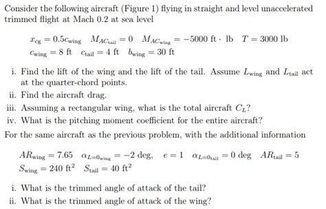 Consider The Following Aircraft Figure Flying In Chegg